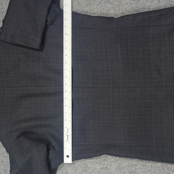 Oscar de la Renta Jacket Black Check 38S Wool Sports Coat Blazer - Picture 8 of 15